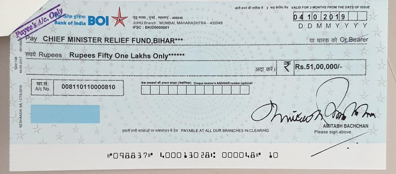 Big B donate for Bihar flood relief