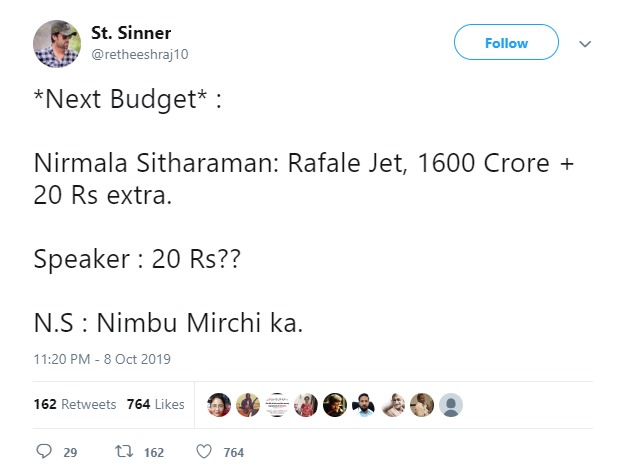 Twitter goes gaga over Rajnath Singh