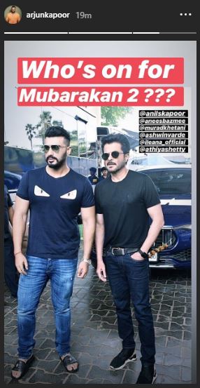 Arjun Kapoor teases fans about 'Mubarakan' sequel