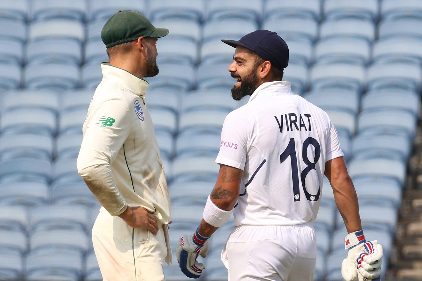 India captain Virat Kohli surpassed 7000 Test runs mark on the second day of second Test in Pune.