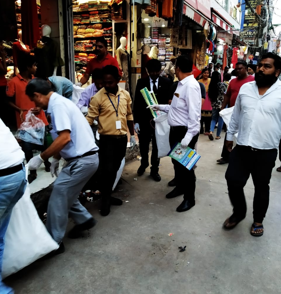 Plogging Walk organized under 'Fit Delhi Green Delhi' program in Krishna Nagar