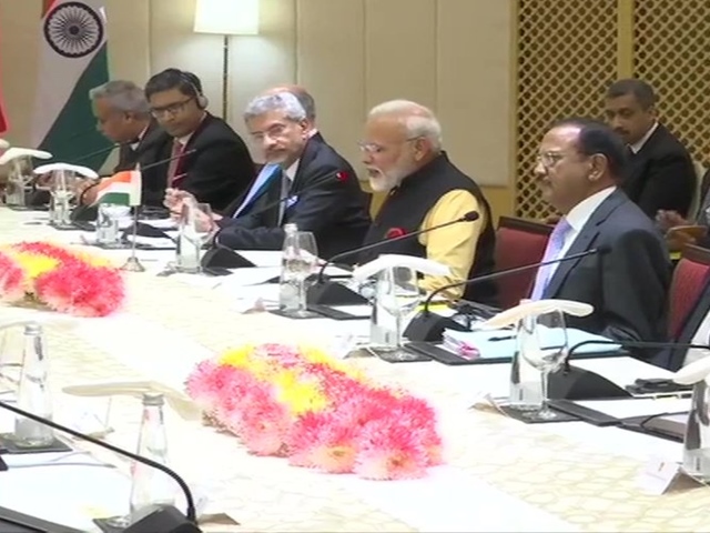 PM Modi at delegation-level talk