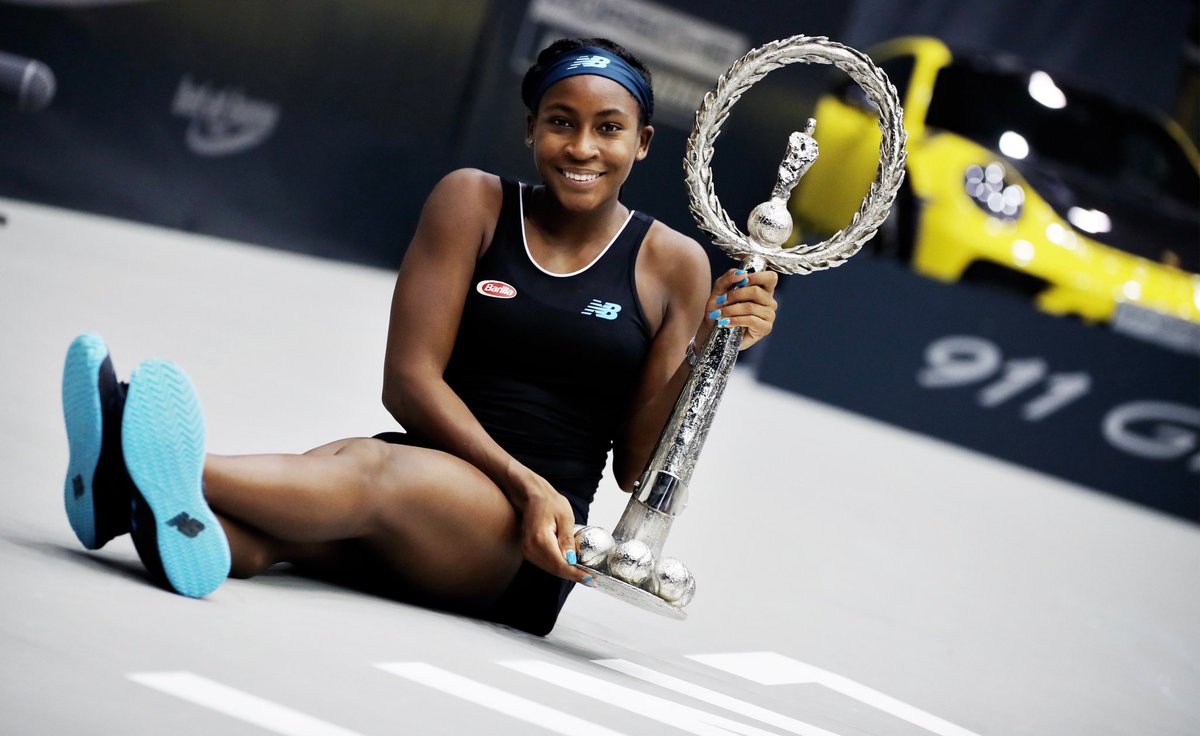 coco gauff beat jelena ostapenko and become the youngest player to win a wta title in 15 years