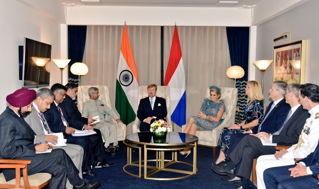 EAM S Jaishankar calls upon Netherlands King, Queen