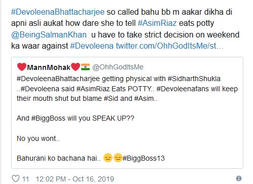 Big Boss 13: Fans upset on Devoleena's comment on Shehnaz