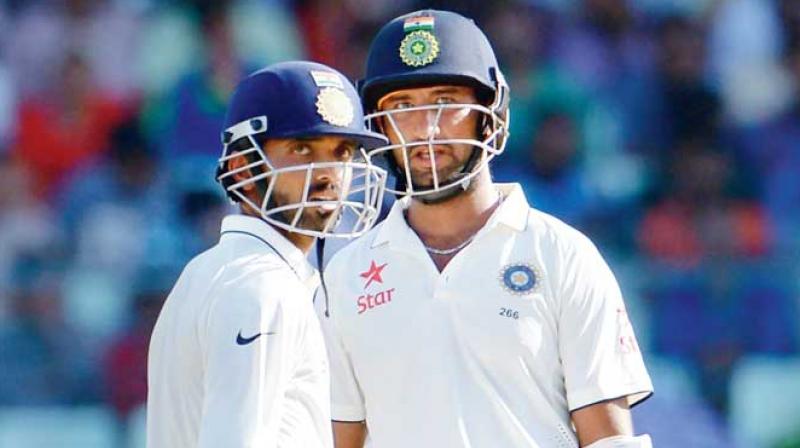 Ajinkya rahane, Cheteshwar pujara