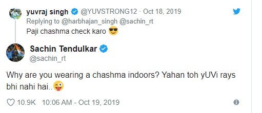 Sachin trolls Yuvraj