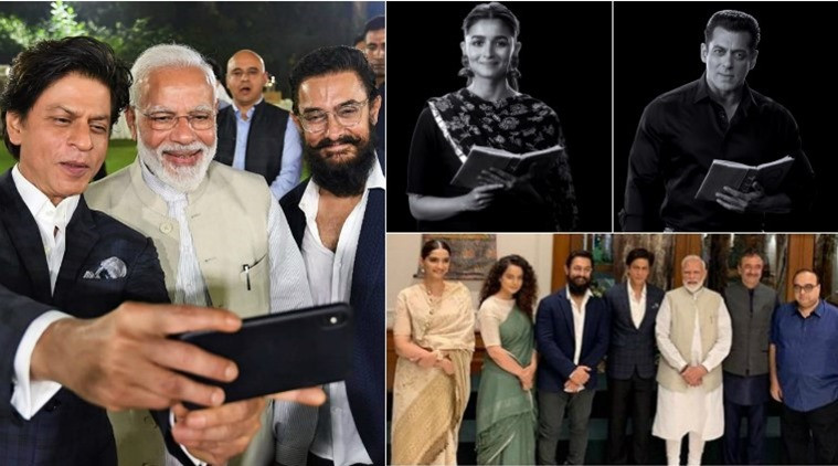 aamir shah rukh kangana many film stars meet pm modi