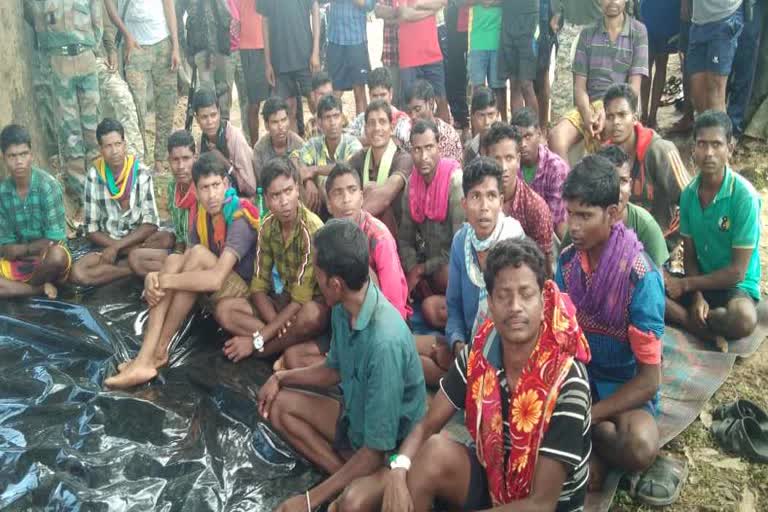 Naxals surrender in Dantewada's Chikpal camp