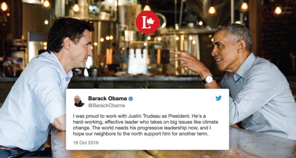 Former US president Barack Obama had made an unprecedented endorsement of Canadian Prime Minister Justin Trudeau urging Canadians to re-elect Trudeau