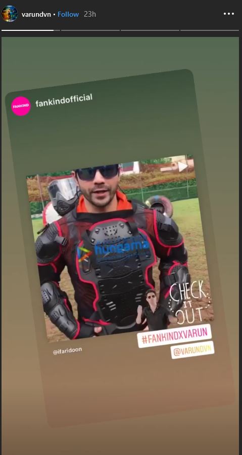 varun dhawan janhvi kapoor play paintball with fans