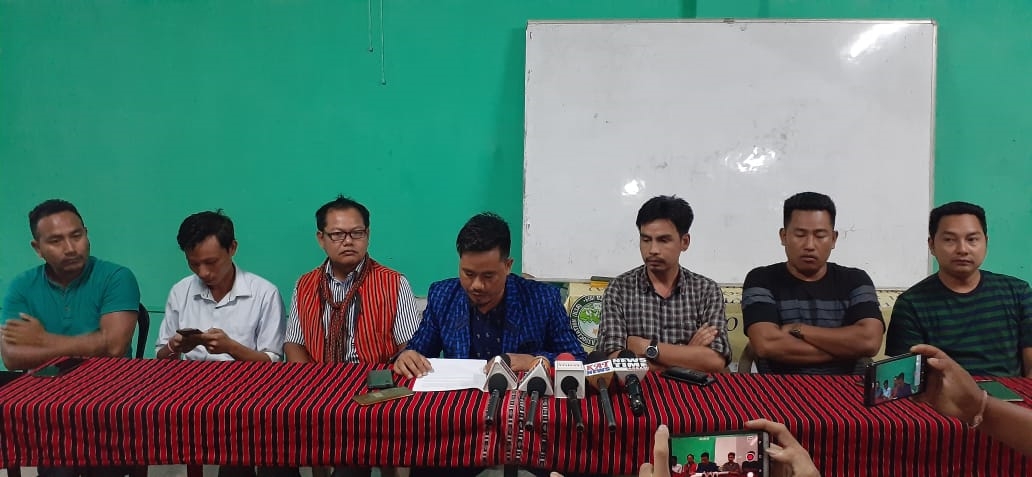 Press meet of tribal organisation at diphu