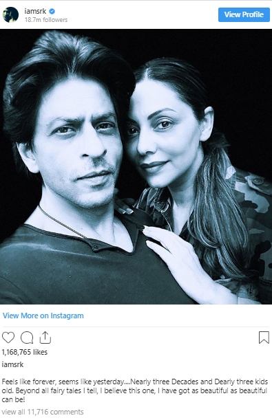 shahrukh-khan-gauri-khan-wedding-anniversary-shares-this-post-on-social-media