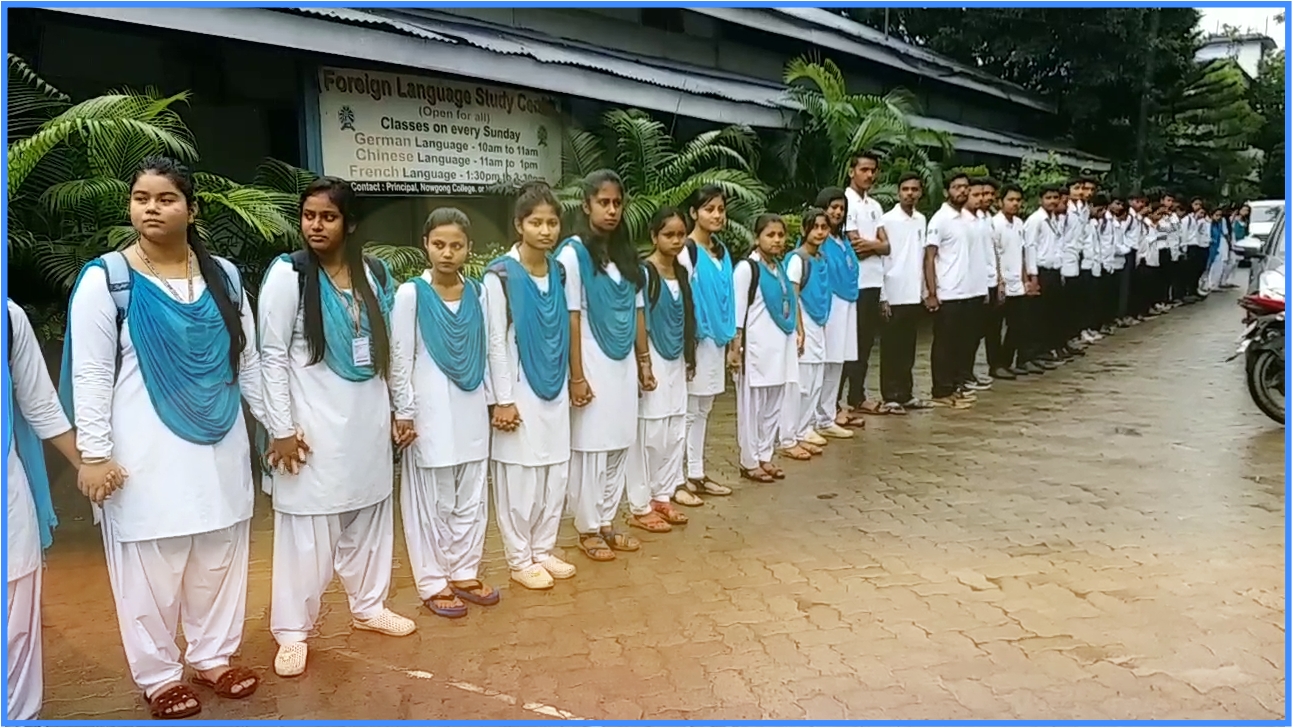 Nagaon College Student Awareness for polution free dewali