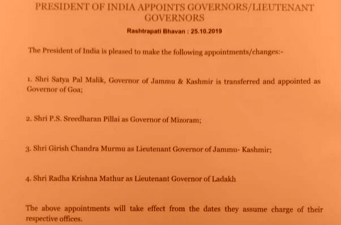 appointment of governors