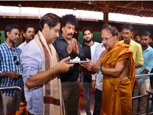 arjun sarja visits to polali rajarajeshwari temple