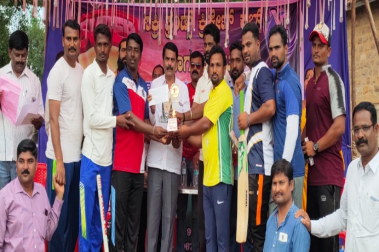 Nirupama Enterprisers team won cricket match