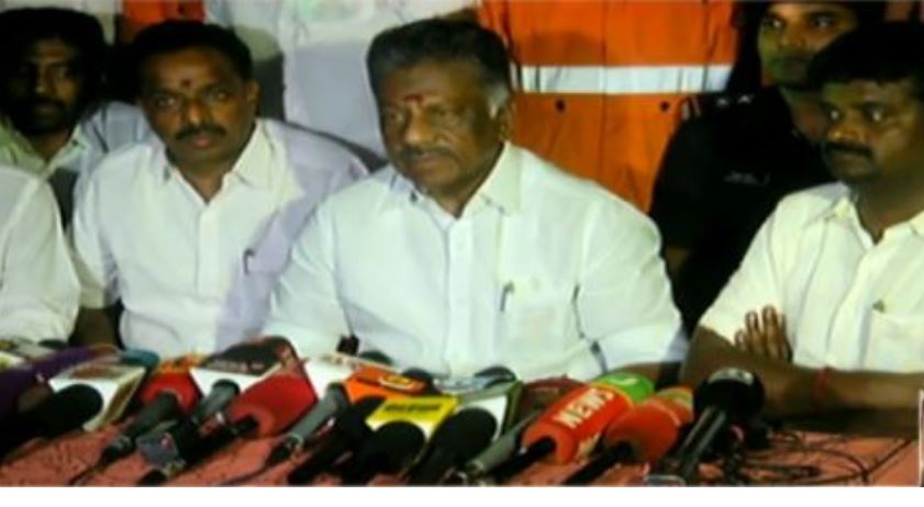 O. Panneer selvam press meet on surjith rescue mission