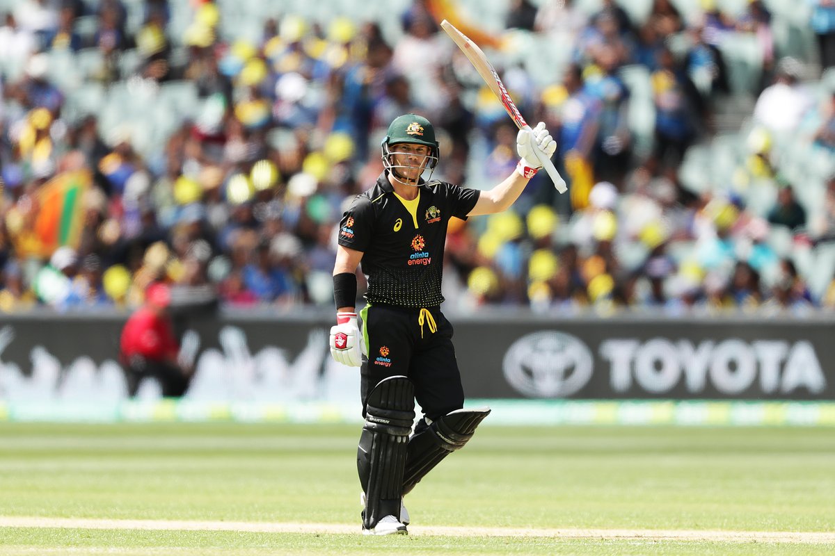 David Warner smashes maiden T20I century