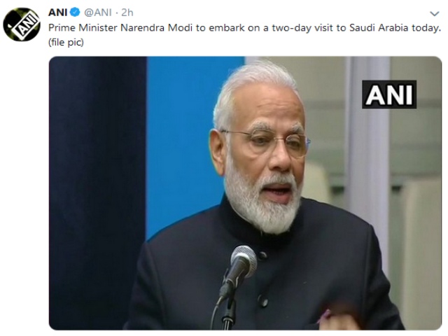 pm modi today two-day visit  Saudi Arabia