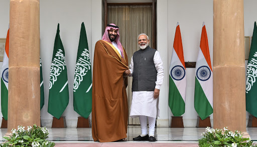 King Salman bin Abdulaziz Al-Saud with Prime Minister Narendra Mod