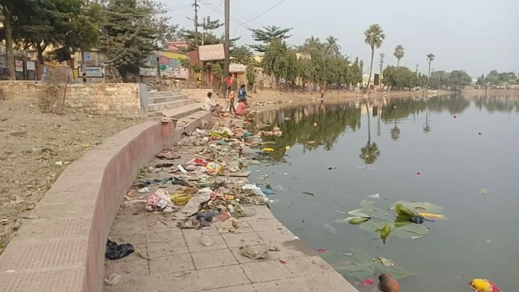 Chhat Ghats in Darbhanga