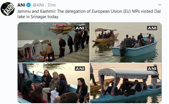 European Union  MPs visited Dal lake