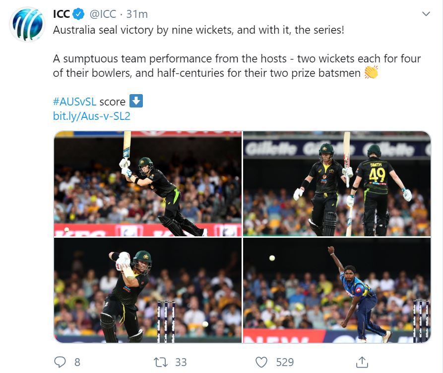 ICC Tweet