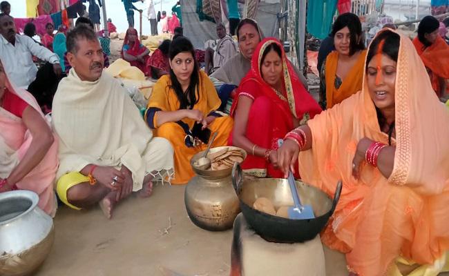 third-day-of-chhath-puja-2019-in-bihar etv bharat