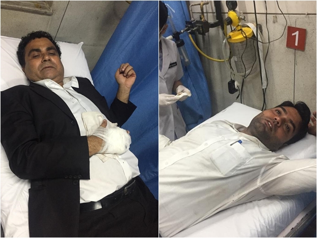 Injured lawyers admitted to hospital