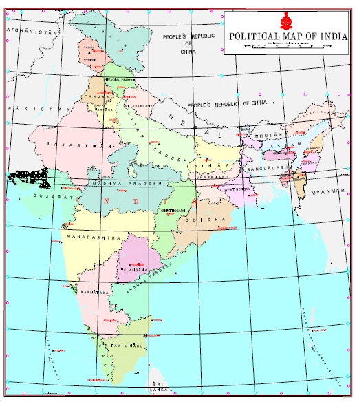 fresh map issued by India etv bharat