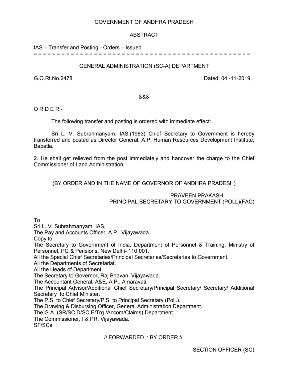 ap-chief-secretary-lv-subramaniam-transferred