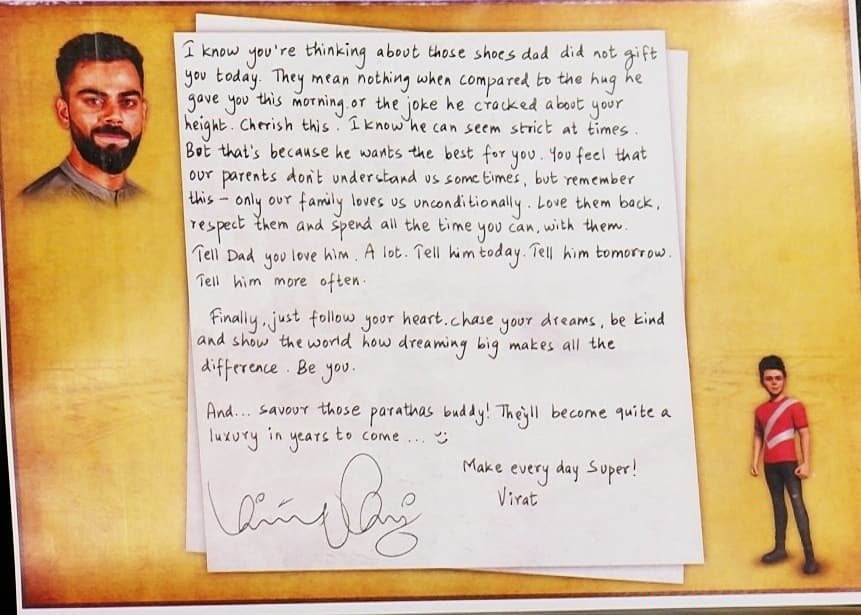 virat note to self his birthday special