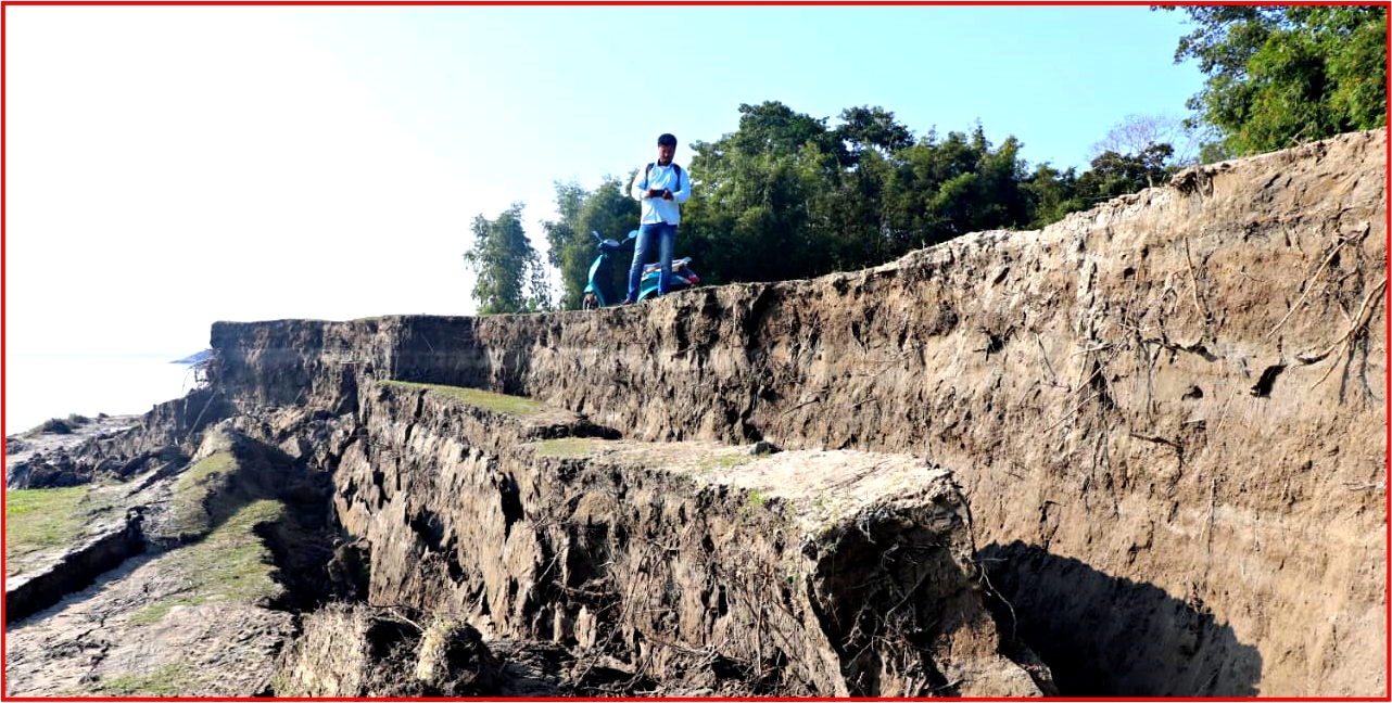 MAJULI MASSIVE EROSION STILL GOING ON ASSAM THE BIG RIVER ISLAND OF THE WORLD