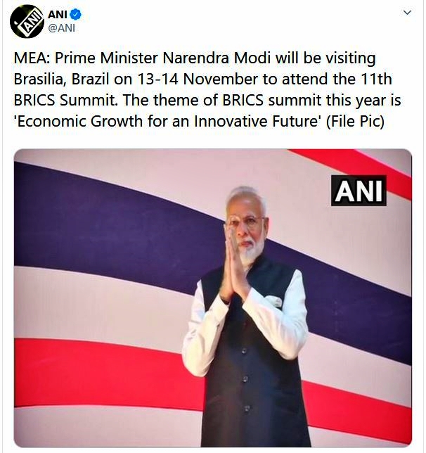 pm modi to attend brics summit in brazil