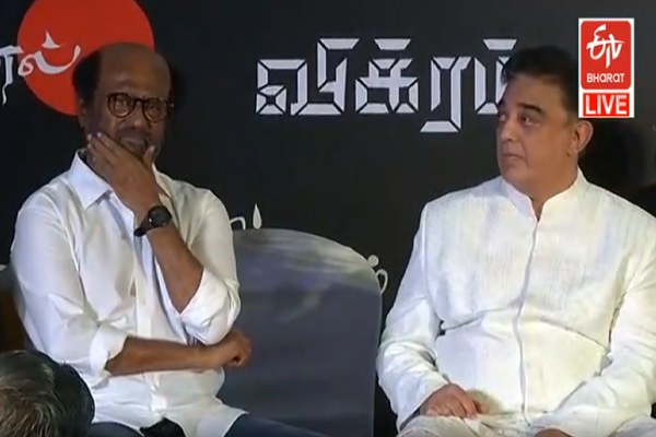 Kamalhassan and Rajinikanth in Balachander statue opening