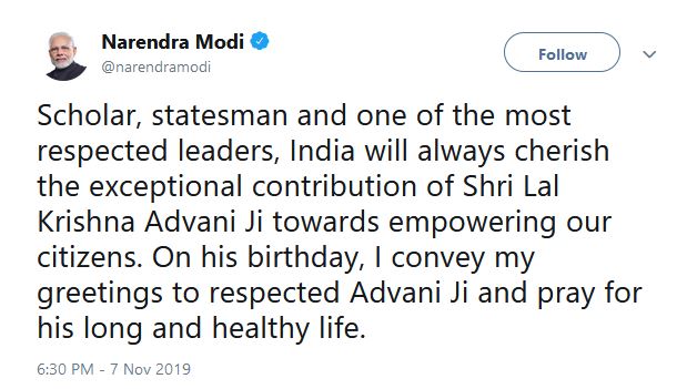 MODI TWEET