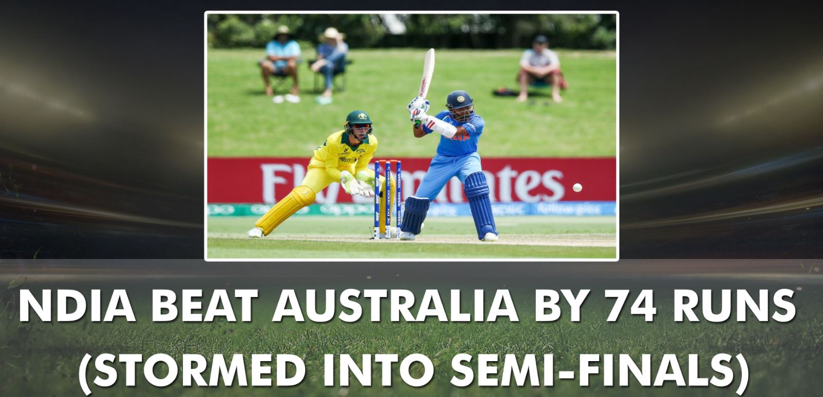 Australia went down to India in the quarterfinal.