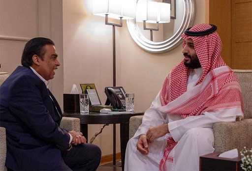 Mukesh Ambani met Saudi Crown Prince during his visit to India in February 2019