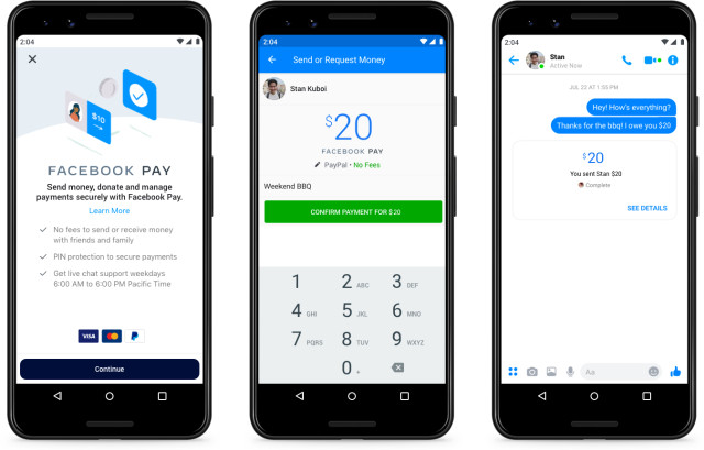 Facebook pay launched