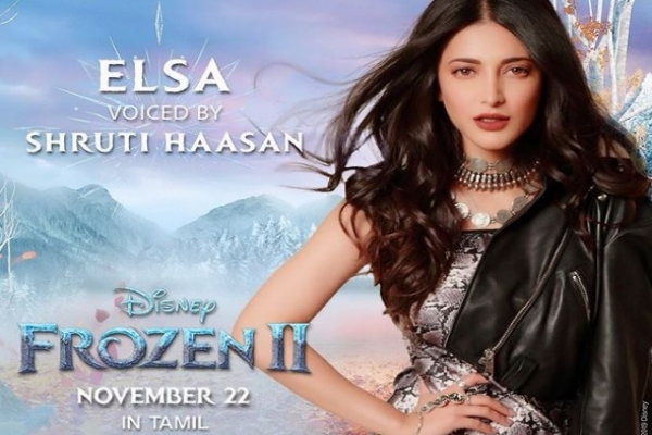 Shruthihassan lend her voice for Elsa in Frozen 2