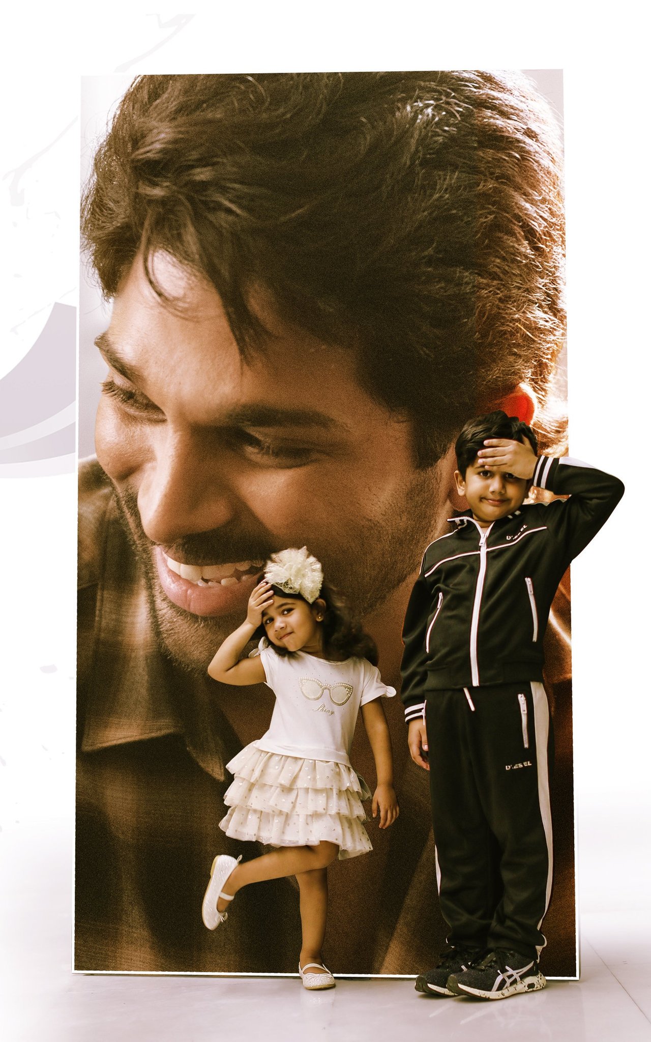 aayan-arha with allu arjun poster