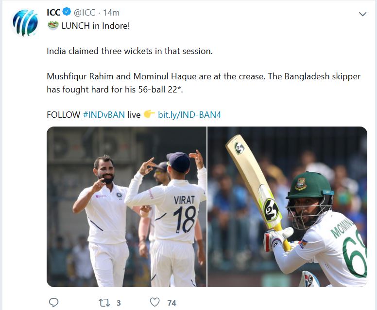 ICC tweet