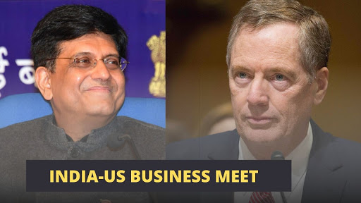 Union Commerce and Industry Minister Piyush Goyal and US Trade Representatives Robert Lighthizer