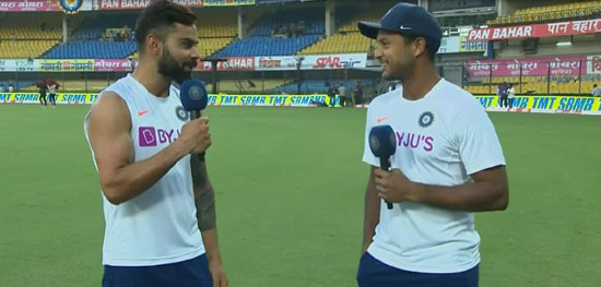 kohli interviews mayank agarwal