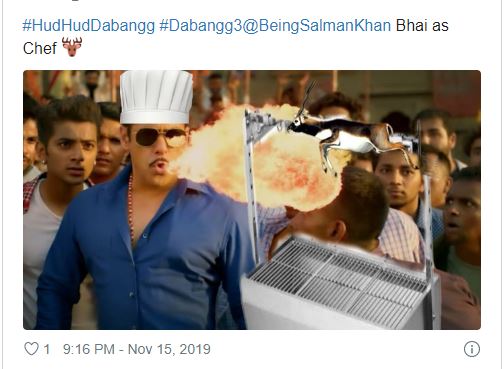 Salman gets trolled for spitting fire from mouth