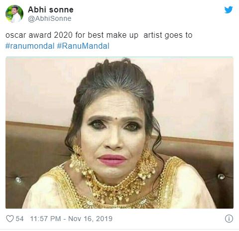 Netizens troll Ranu Mondal over her make-up