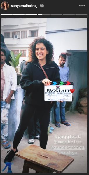 Sanya Malhotra's next goes on floor