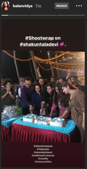 vidya balan wraps up shooting of shakuntala devi- human computer