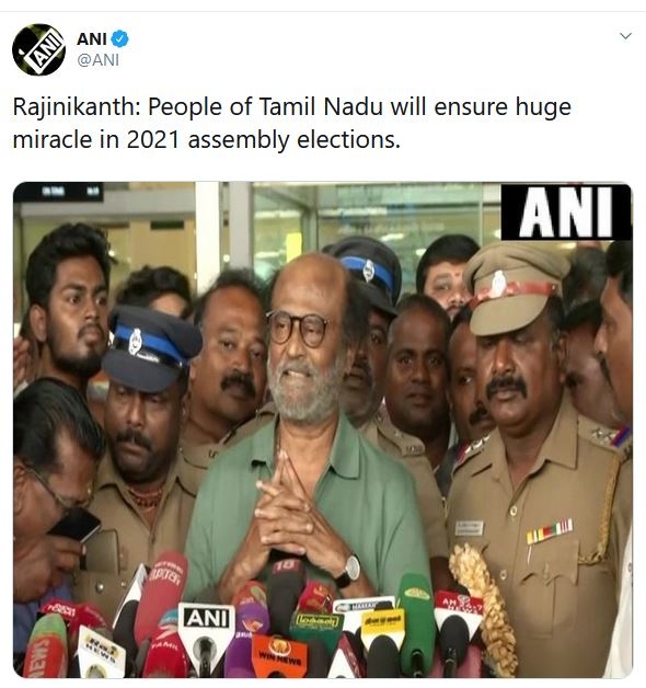 Rajinikanth statement about assembly election